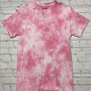 One of a Kind Rose Quartz Tie Dye T Shirt